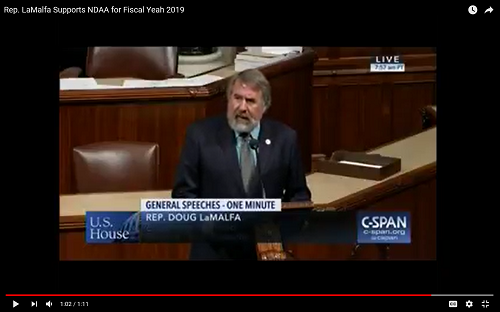 NDAA Floor Speech 5.24.18