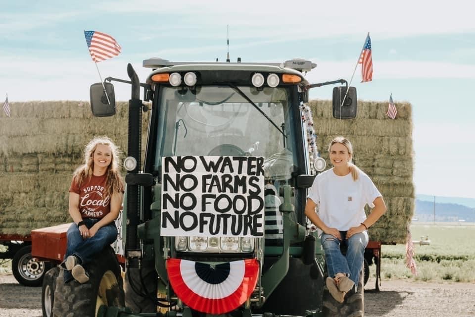 tractor, rally, klamath, water crisis