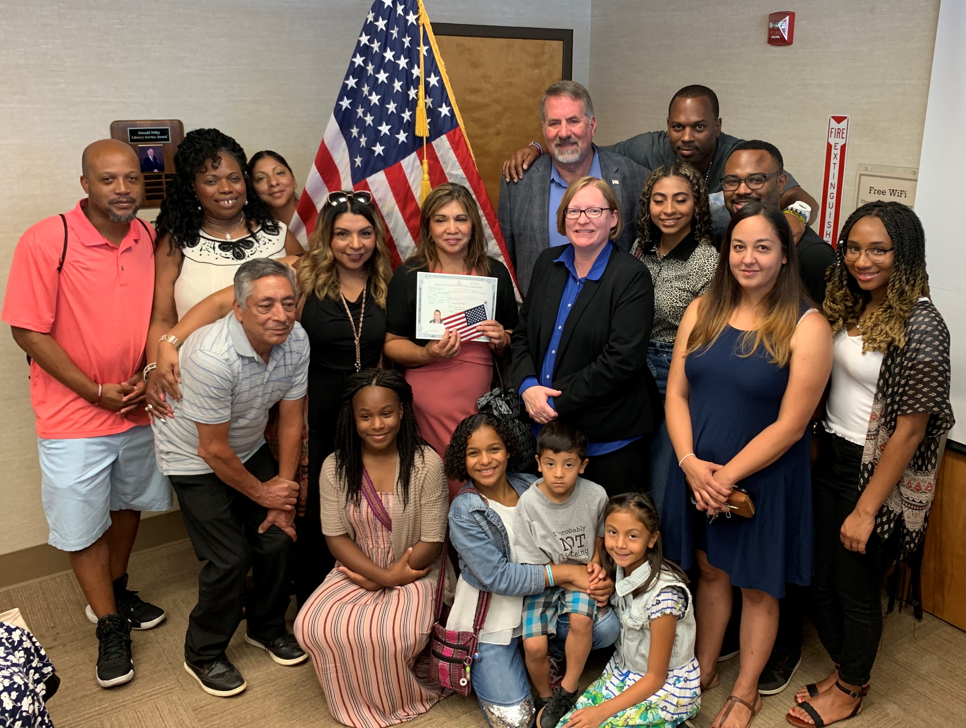 Representative Doug LaMalfa with constituents