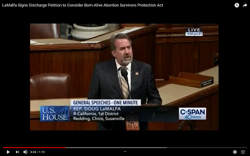LaMalfa Signs Discharge Petition to Consider Born Alive Abortion Survivors Protection Act 4.2.19